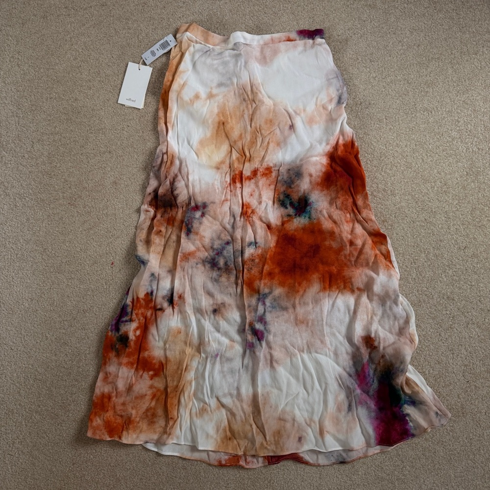 Aritzia silk skirt